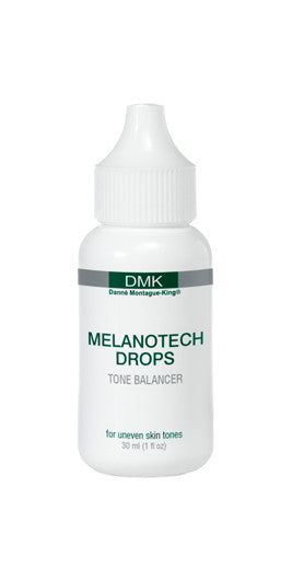 Melanotech drops flaske med skrukork. foto
